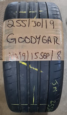 1 x 255 30 19 2553019 GOODYEAR  PART WORN SUMMER TYRE