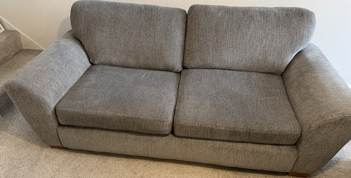 Scs grey fabric sofa - grey,