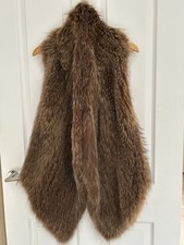 Real Furry Gilet Tan Michael