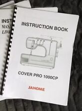 Janome Coverpro  1000CP  Coverstitch Machine  Instruction Manual User Guide