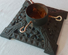 Vintage large heavy cast iron - vintage,