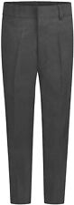 2 pack Boys slim fit Waist Adjuster Grey School Uniform Trouser pants