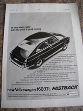 Volkswagen 1600tl fastback - volkswagen,
