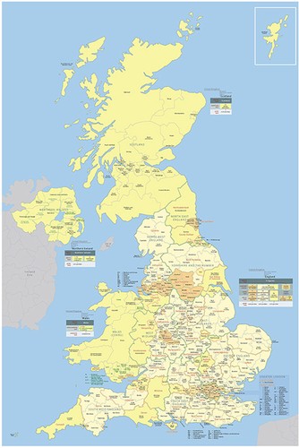 Map united kingdom great - map,
