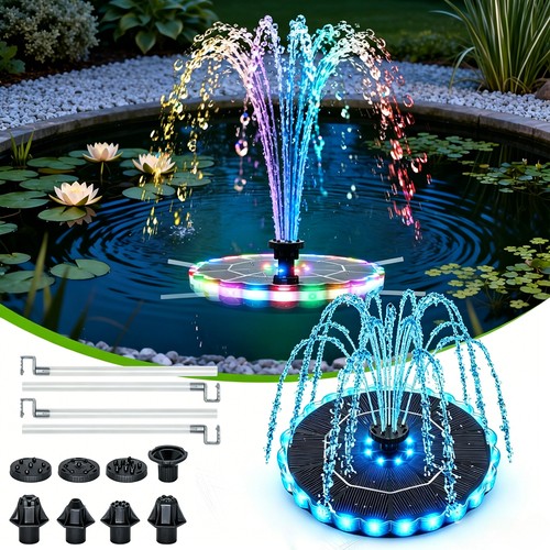 Solar water fountain with - solar,