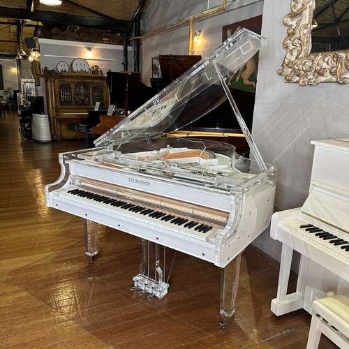 Transparent baby grand piano - transparent,