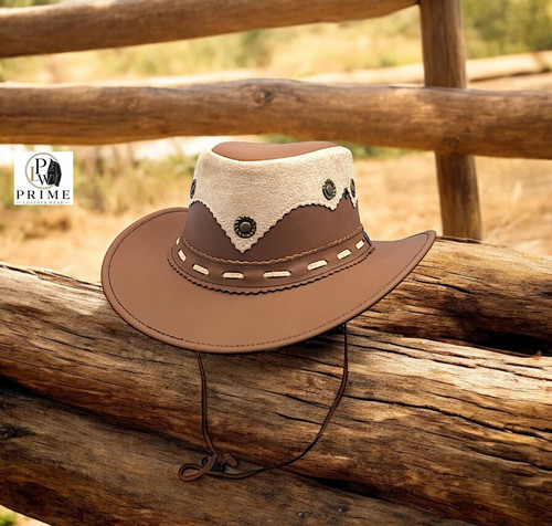 Cowboy bush brown hat winter - brown,