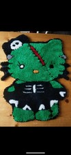 Zombie Hello Kitty - Handmade Custom Tufted Rug - DigzRugz - Halloween 