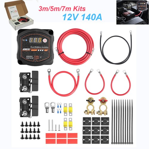 Split charge battery relay - split, kit
