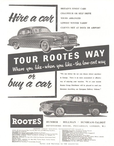 Rootes humber hillman - rootes,