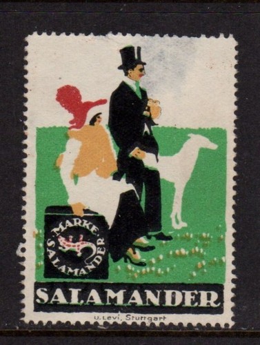 German advertising stamp - german,