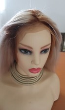 two tone ombre blonde straight