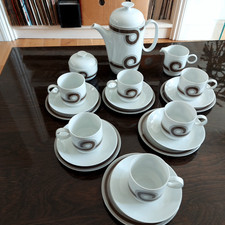 Rosenthal studio 21 piece coffee tea set Duo baltic signed by Pozzi Germany 1968