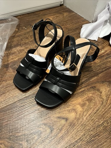 Matalan papaya black strappy - matalan,