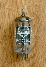 Vintage Mullard ECC83 12AX7  Long Plate, Tested, c1955, Made In Holland