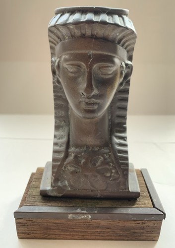 Bronze egyptian andiron - andiron, or