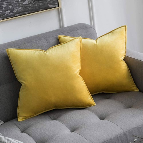 Velvet plush cushion - uk,