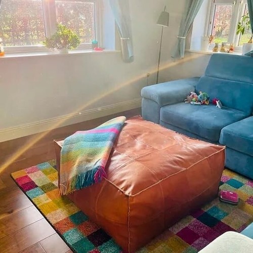 Ottoman pouffe footstool - ottoman,