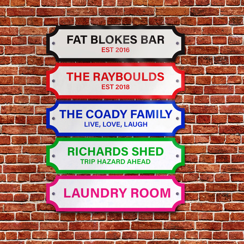 Personalised street sign - personalised,