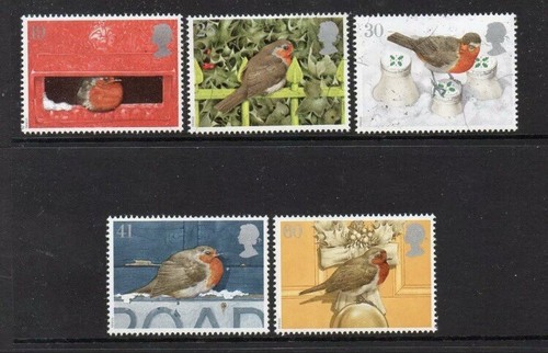 1995 mnh christmas - mnh, robins
