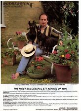 ENGLISH TOY TERRIER DOG BREED KENNEL ADVERT PRINT PAGE 1991 REEBERRICH KENNEL