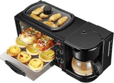 3-In-1 Breakfast Machine 9L Bread Toaster Electric Oven Coffee Maker Pizza Oven