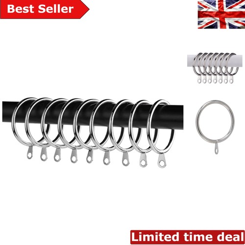 Silver curtain rings - silver,