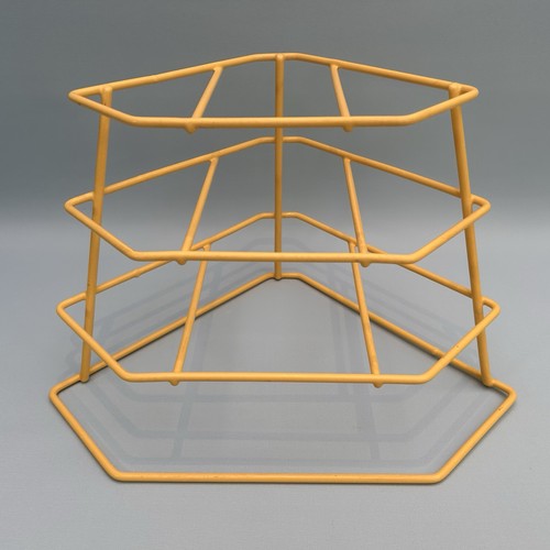 Vintage yellow plastic - yellow, coated