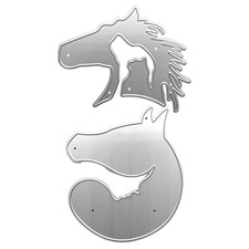 Cute Horse Die Cuts Metal