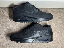 Nike Air Max 90 Essential Triple Black Men’s Size UK 10 (Worn Few Times) (2014)