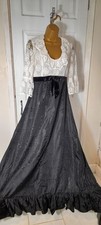 Vintage Handmade Ladies Regency Bridgerton Style Occasions Dress Size 10 Theatre