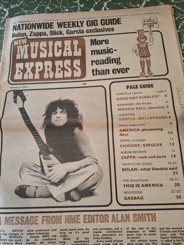 Marc bolan vintage nme - bolan,