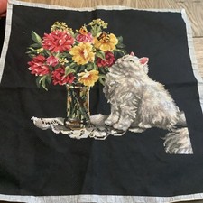 Finished cross stitch - cross, panel/