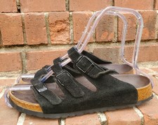 *BIRKENSTOCK*260 Betula Sandals●3Strap●Soft Suede Leather●Sz.40 M7/L9●Some Wear