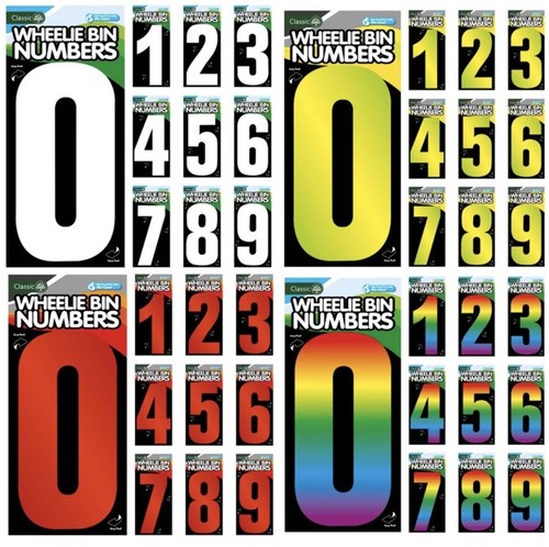 Large wheelie bin numbers - wheelie,