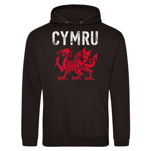 Welsh red dragon mens - red, y