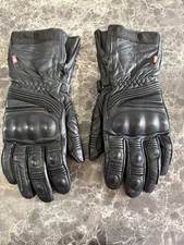 Knox Covert Black Leather Motorcycle Gloves SMALL, Waterproof, CE Armoured