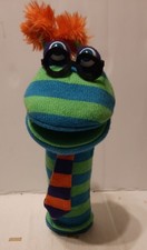 18" Puppet Company Green Dylan Sockette hand puppet toy