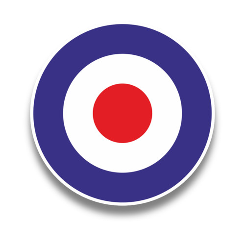 Large blue red roundel mod - red,