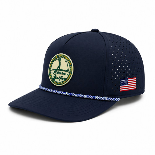 State golfer golf cap - state, navy