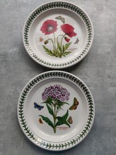 Dessert Lunch Plates. Portmerrion Botanical Garden 8.5" Poppy, Sweet William VGC