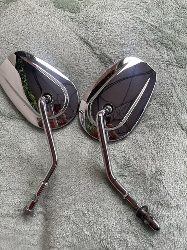 Harley davidson chrome mirrors - davidson,