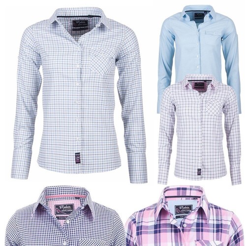 Ladies brushed cotton shirt - brushed,