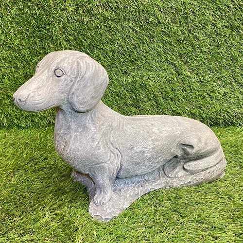 Concrete sausage dog dachshund - concrete,