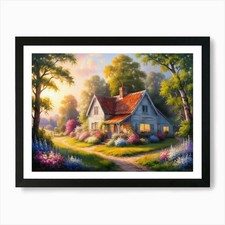 Cottage the countryside art - the,