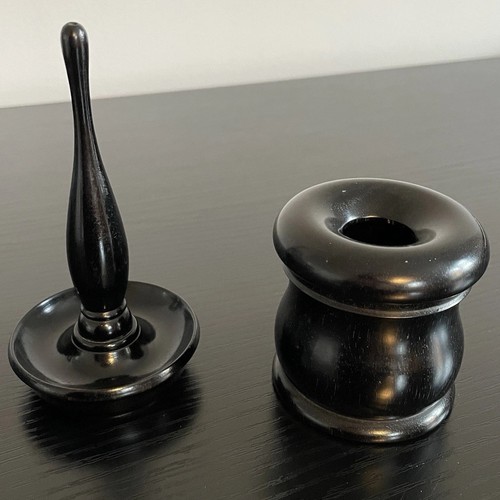 Antique real ebony hair - real,