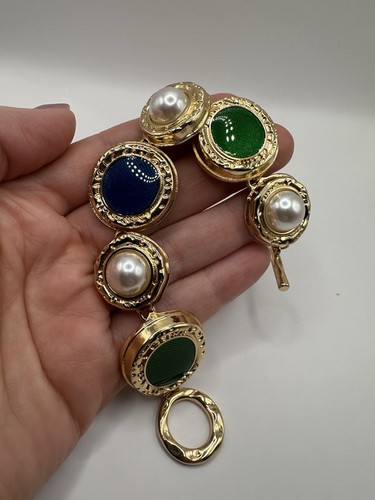 Gold tone toggle - tone, bracelet