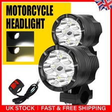 2x LED Motorcycle Headlight