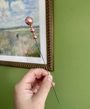 Vintage Faux Pink Pearl Hat