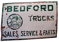 Vintage Bedford Trucks Enamel